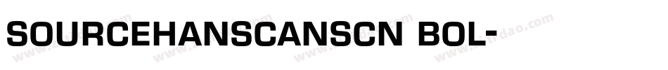 sourcehanscanscn bol字体转换